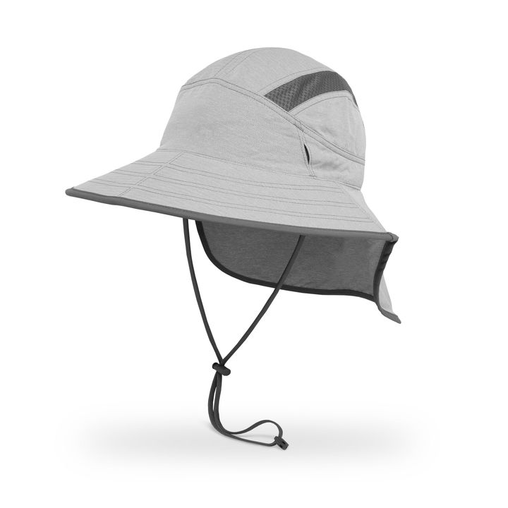 Sunday Afternoons Ultra Adventure Hat in Pumice, with a neck cape and chinstrap